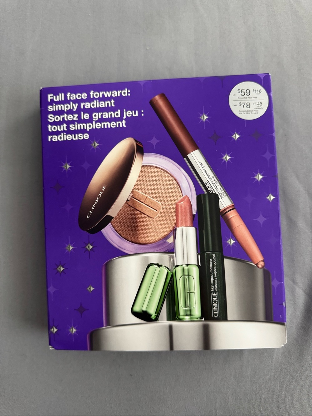 Clinique Makeup Trio - Peach, Pink & Bronze Shades